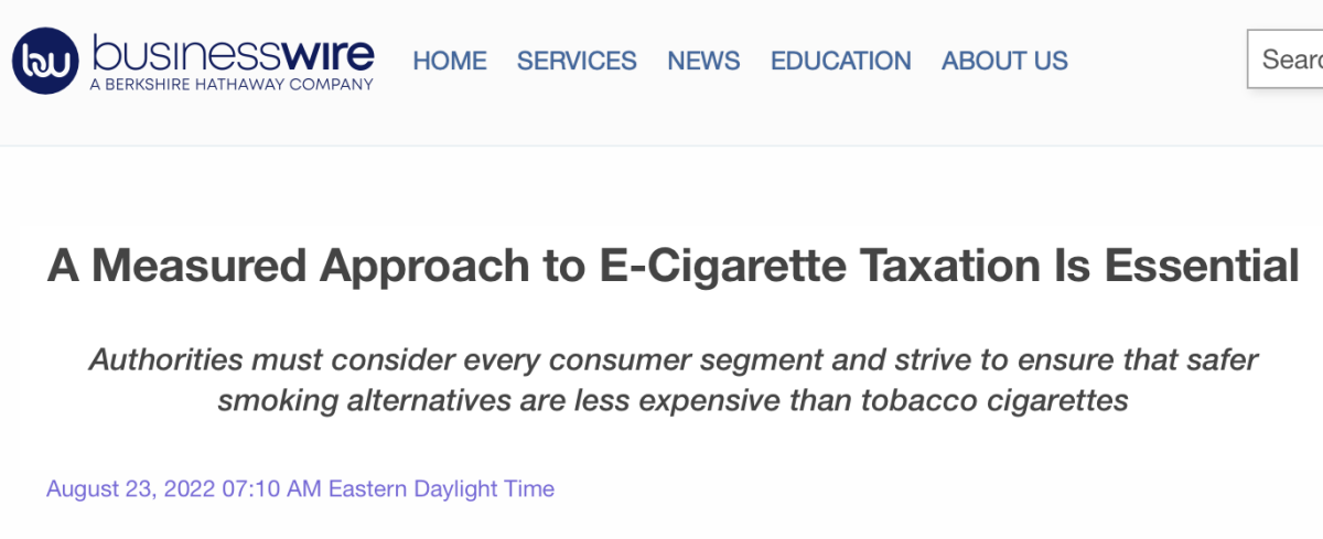 悦刻警告沙特当局不要增加电子烟产品关税