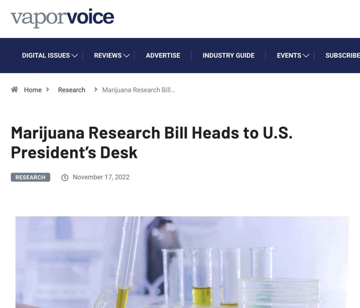 美国历史性的大麻改革方案正在递往总统办公室