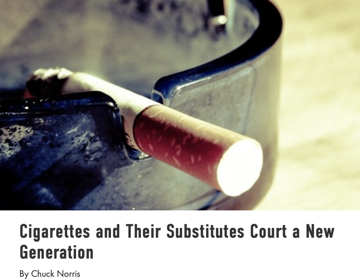 香烟及其替代品获得了新一代用户