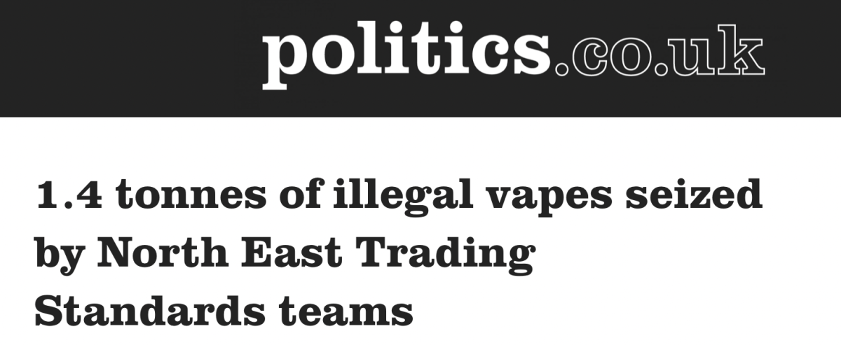 英国缉获1.4吨非法电子烟