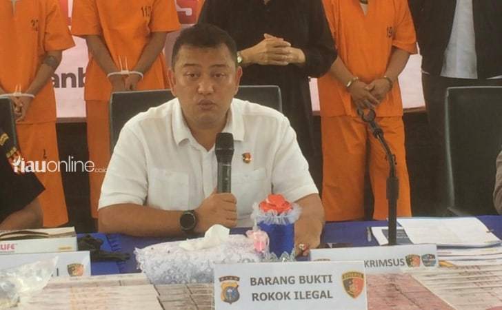 印尼Riau省警方破获大规模非法卷烟交易 缴获40000包卷烟