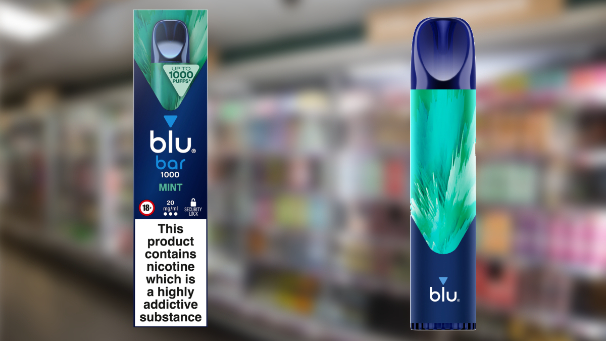 帝国烟草推出千口一次性电子烟Blu Bar 1000 配有可拆卸电池