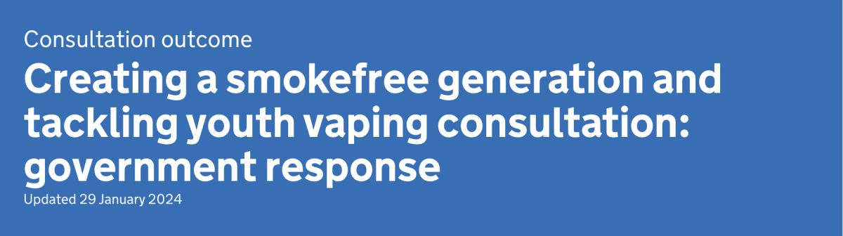 英国政府公布“无烟一代”咨询结果：拟限制电子烟口味，禁售一次性电子烟