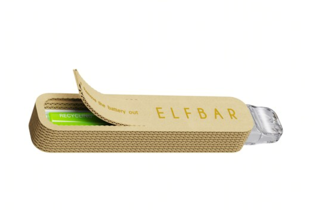 ELFBAR推出一次性概念电子烟 采用瓦楞纸设计