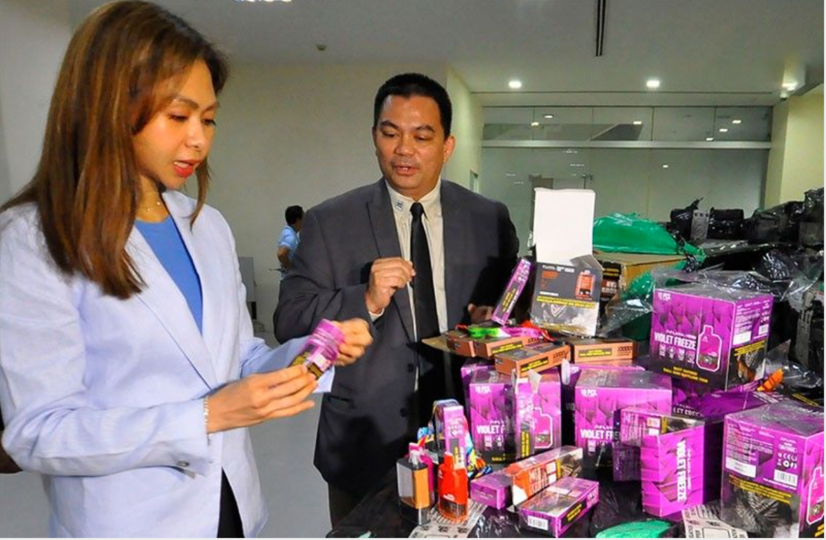 菲律宾电子烟市场受严监 去年以来截获六万余件非法电子烟