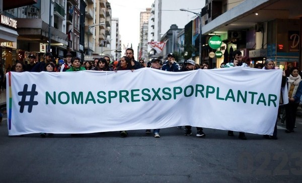 阿根廷大麻游行抗议对大麻计划注册机构审查