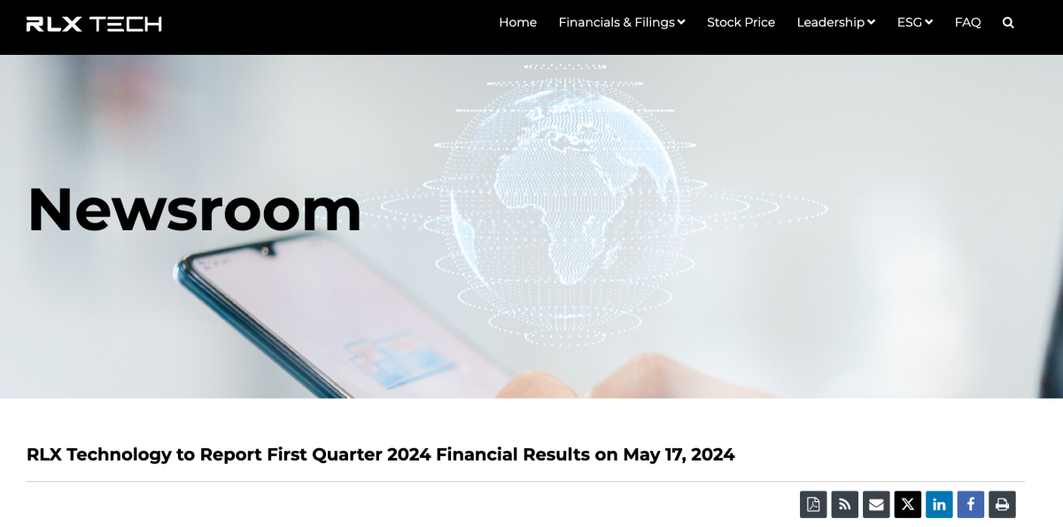 雾芯科技发布预告:将于5月17日公布2024年Q1财报
