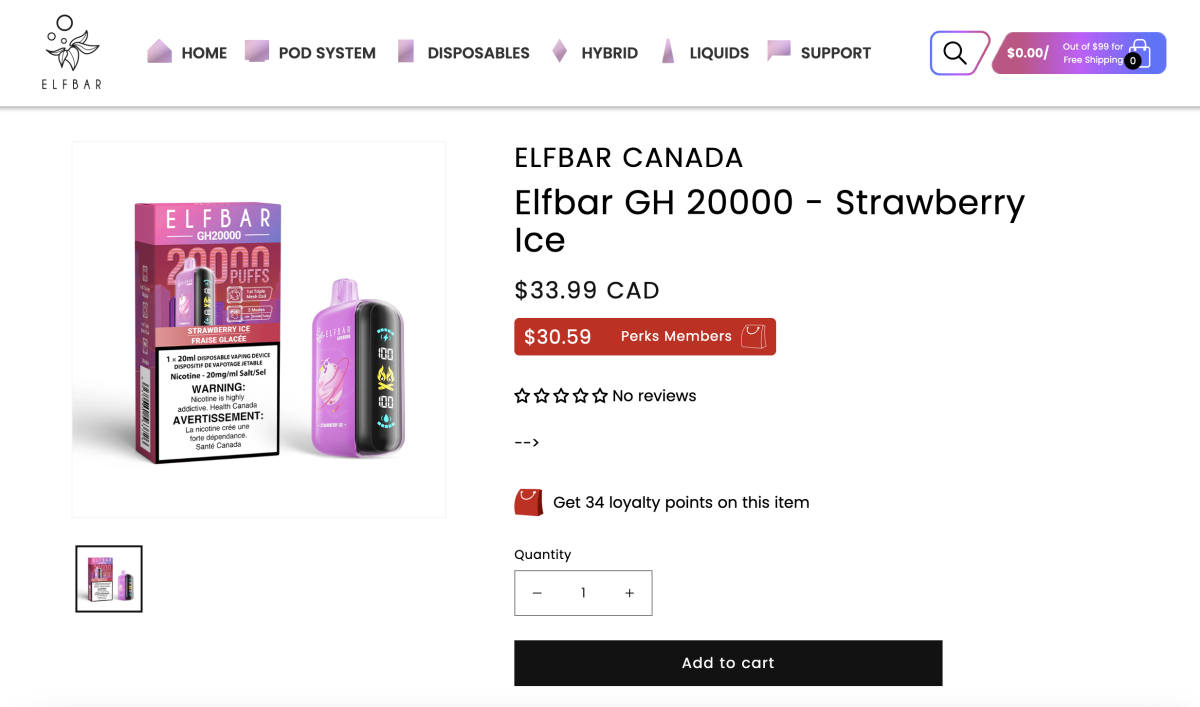 ELFBAR在加拿大推2万口侧面屏产品，市场逐渐“美化”？