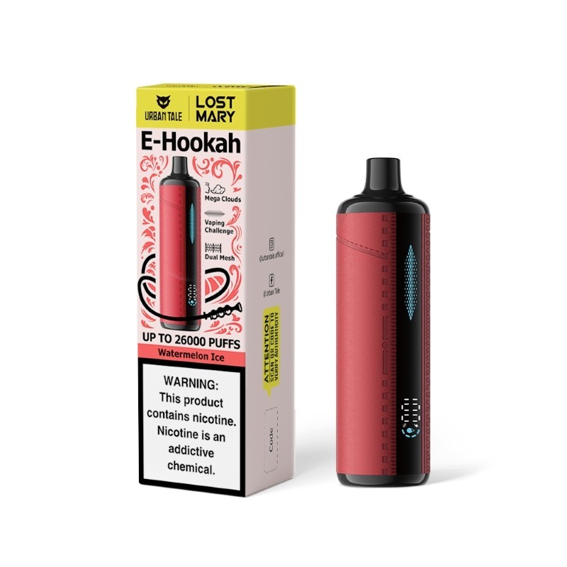 产品|Lost Mary与Urban Tale联合推出E-hookah 26K 产品已登陆美国市场