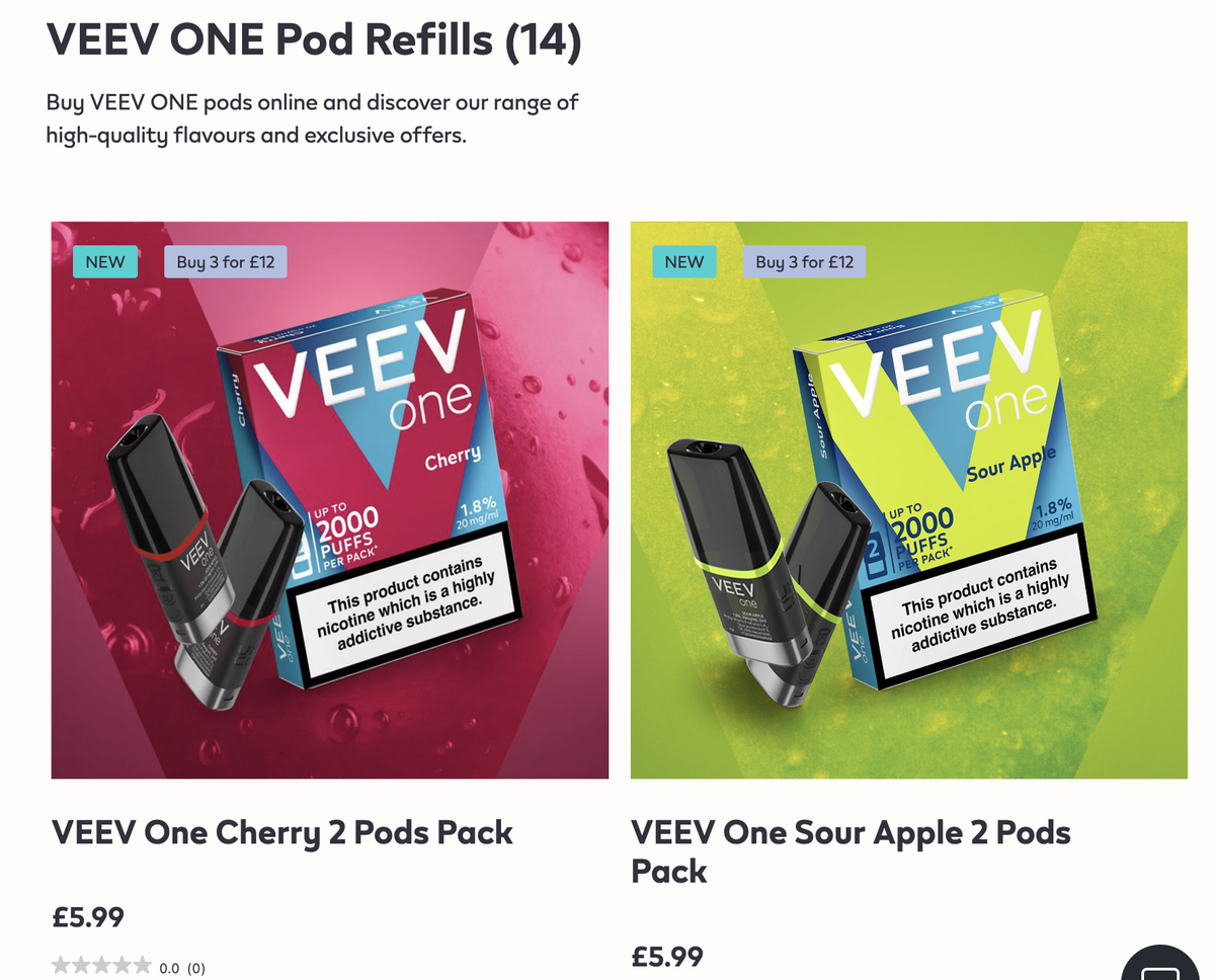 产品|VEEV英国市场调整:停售一次性电子烟,5月推出32个换弹SKU