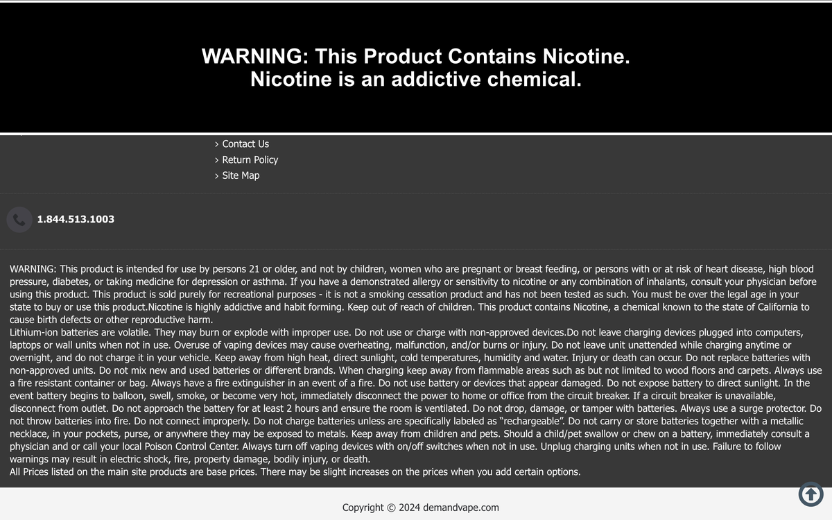 2Firsts观察｜DEMANDVAPE等美国知名电子烟经销商网站启动注册制度，仅对企业开放