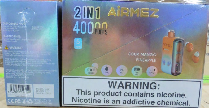 美国FDA联合海关查扣3380万美元非法电子烟 涉及Snoopy Smoke、Raz、AIRMEZ等品牌 首次向24家进口商发函警告 