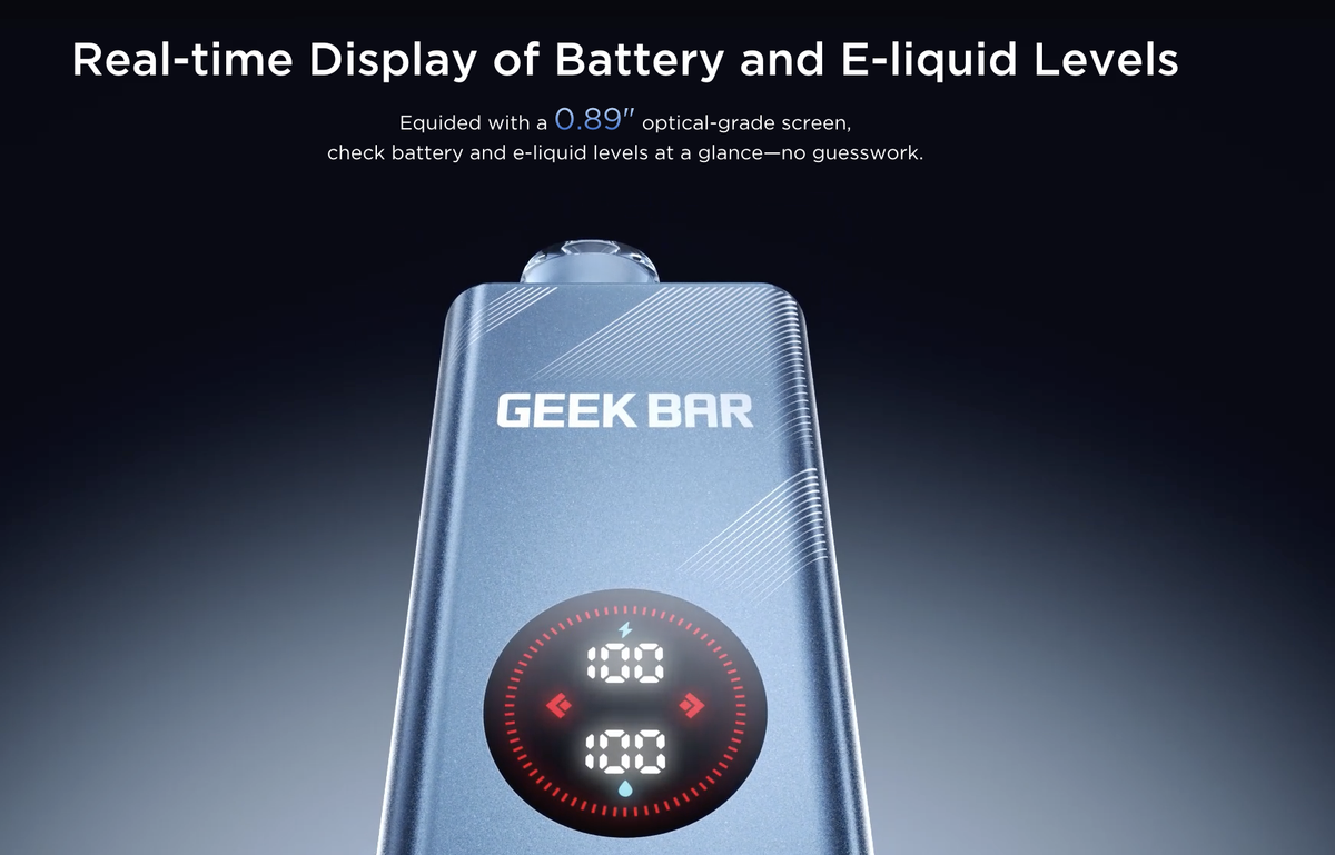 产品|32K抽吸口数+小尺寸圆形屏幕 GEEKBAR在美新推电子烟产品