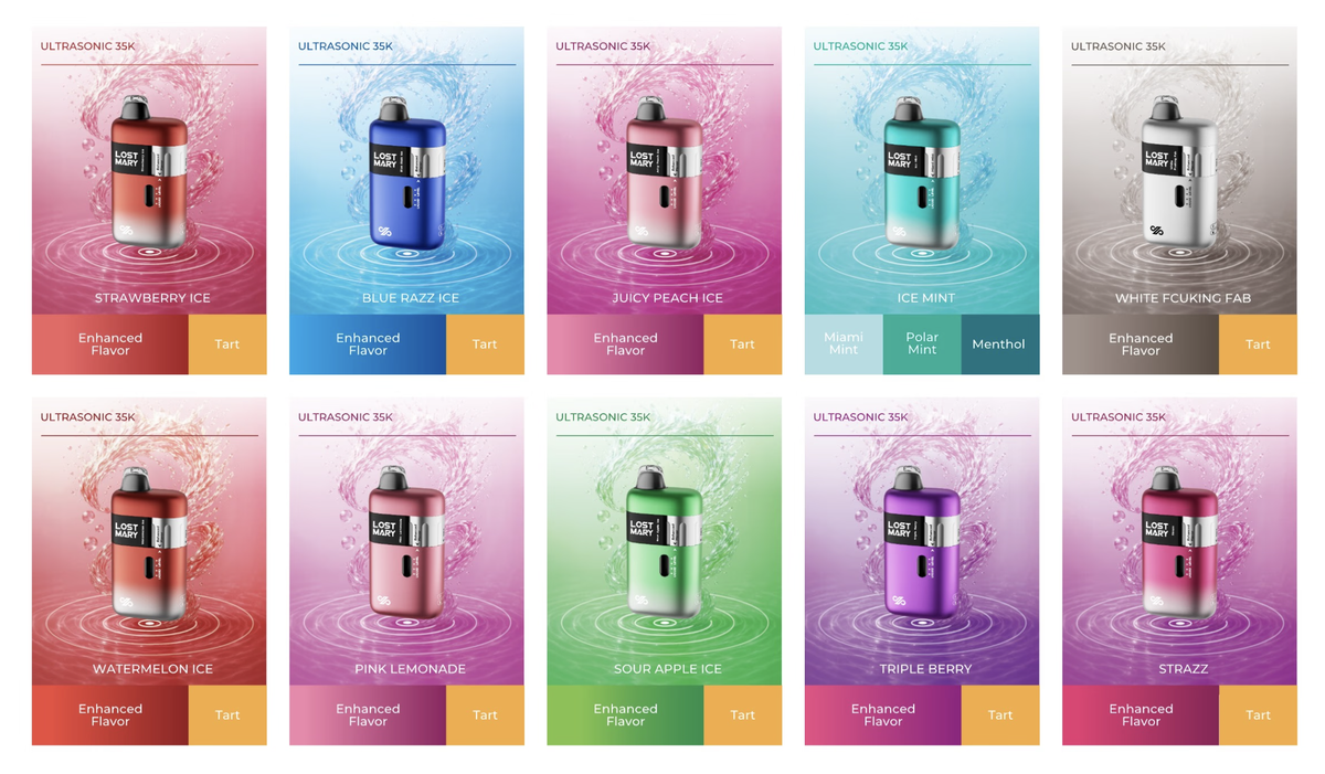 产品|旋转组件可调口味浓度与酸度 LOST MARY在美推出ULTRASONIC 35K