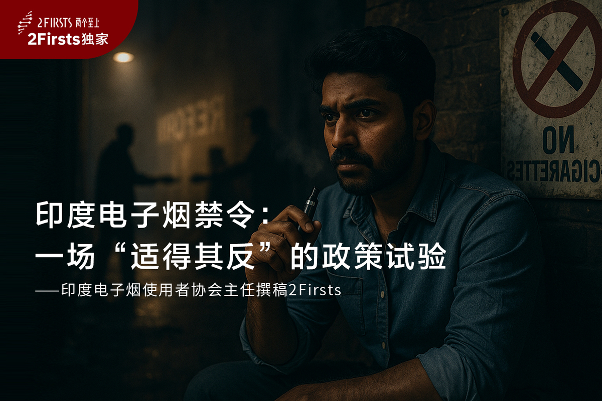 印度电子烟禁令：一场“适得其反”的政策试验｜印度电子烟使用者协会主任撰稿2Firsts