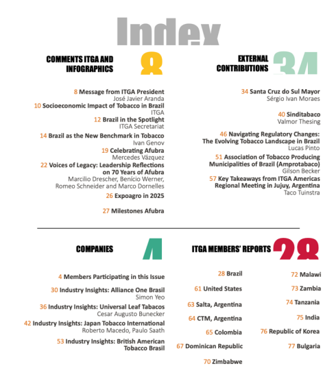 Journal Digest | ITGA Tobacco Courier Issue 88: The Brazilian Model and the New Global Tobacco Landscape
