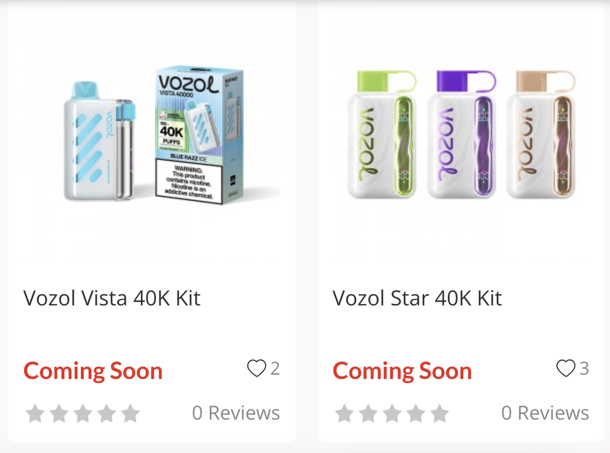 产品｜4万口抽吸口数+四级可调输出模式 VOZOL推两款电子烟新品