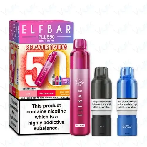 产品｜宣称口数达5万，ELFBAR PLUS 50在英国上市