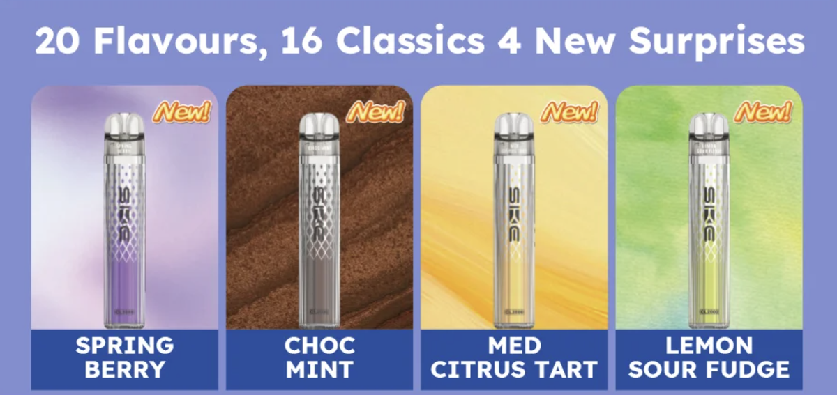 产品|1.8mL+2.2mL双烟弹嵌套设计 SKE在英推出换弹新品CL2000