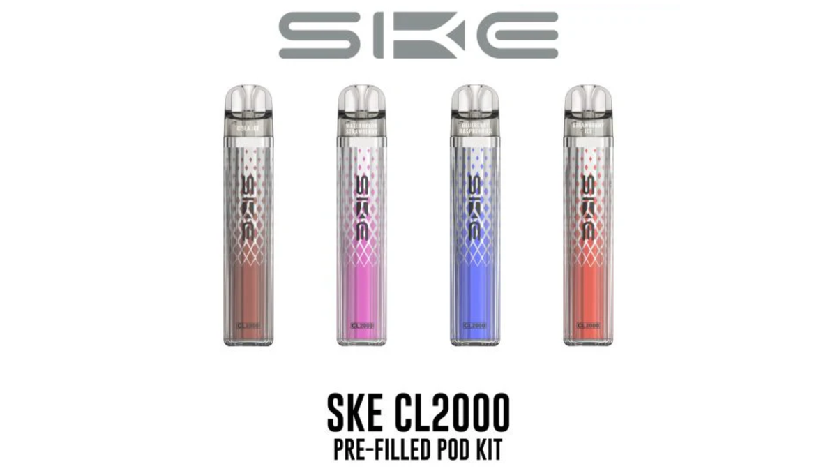 产品｜1.8mL+2.2mL双烟弹嵌套设计 SKE在英推出换弹新品CL2000